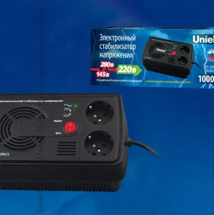 Фото №0 U-STR-1000/1 Стабилизатор напряжения "Uniel" серии Standard — Courage 1000 ВА