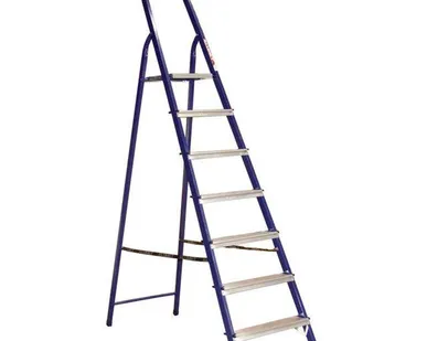 фото Стремянка, 7 ступеней, стальная Алюмет