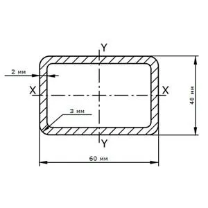 фото Труба профильная 60х40х2.0