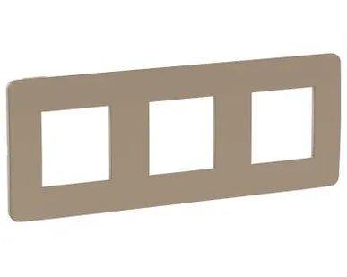 фото Рамка 3-м UNICA STUDIO песочн./беж. SchE NU280627