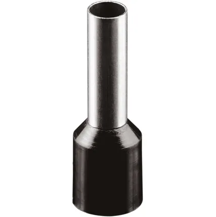 Фото №0 Наконечник-гильза изол. (НШвИ) 6-12 NET-Е6012 черн. (уп.100шт) Navigator 71099