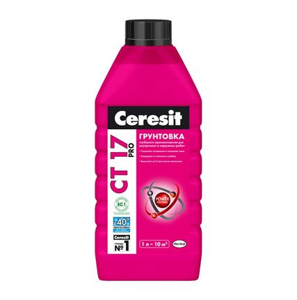 Фото №0 Грунтовка Ceresit СТ 17 морозостойкая, 1л