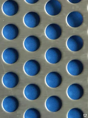 Фото №0 Лист перфорированный оцинкованный алюминиевый нержавеющий перфорация