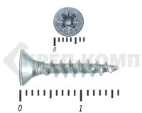 фото Саморез белый цинк POZY 3,5х16 Средняя фасовка (3000шт)