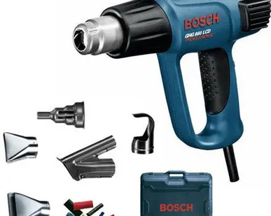 фото Фен технический Bosch GHG 660 LCD + набор принадлежностей