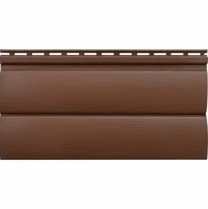 Фото №0 Сайдинг Альта акриловый Блокхаус двухпереломный ОРЕХ ТЕМНЫЙ 3,10х0,335м