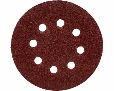 фото Круг шлифовальный 8 отверстий, d125, Р60 (под липучку) //5