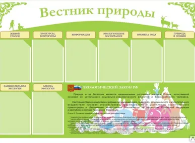 фото Стенд "Вестник природы"