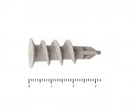 фото Дюбель "Дрива" пластиковая, со сверлом 14х32 (100шт)