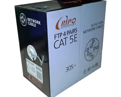 фото Кабель силовой FTP4 CAT5E 24AWG Cu (МЕДЬ)