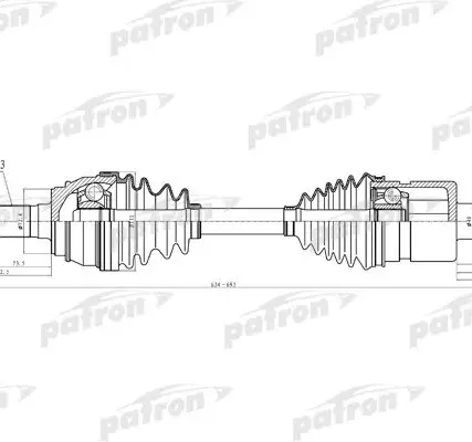 Фото №0 PDS1525 Полуось