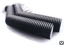 Фото №0 Трубы 400 двухслойные профильные из вм. полиэтилена sn 4 sn 8 (Корсис)