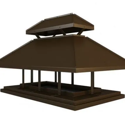 Фото №0 Колпак К-4 аэрационный комплект, при ширине трубы менее 0,85м, Оцинковка