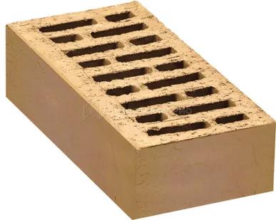 фото Кирпич лицевой керамический «Слоновая кость» «Круглянский сланец» пустотелый одинарный