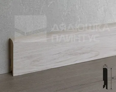 фото Лука Плинтус МДФ Лука Пл 80МДФ.2400.Point line 24043 Сосна скания