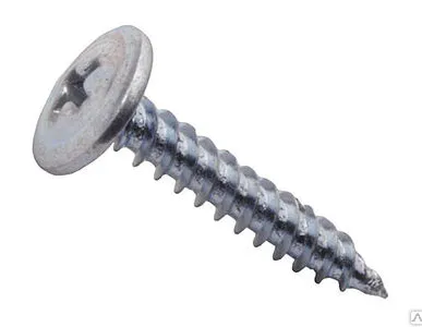 фото Саморез фосфатированный 4.8х100 острый, потай, РН2, редкий шаг, 1кг в уп