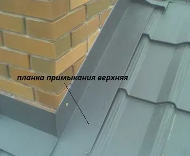 фото Планка примыкания верхняя оцинкованная