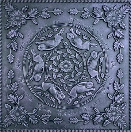 Фото №0 Чугунная плитка "Алиса в Стране чудес"