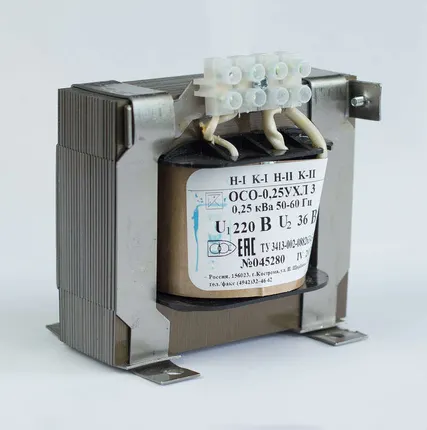 Фото №2 Трансформатор ОСО-0.25-09 220/24В УХЛ3 Кострома ОС0000002215