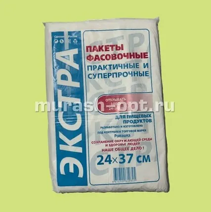 Фото №0 Фасовка "Клевер" Ромашка Экстра 24*37см 8мкм европласт 800шт (10)