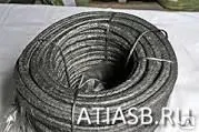 фото Набивка Асбестовая АПРПП(плетеная с латунной проволокой прорезиненные