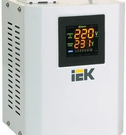 Фото №0 Стабилизатор напряжения Boiler 0.5кВА IEK IVS24-1-00500
