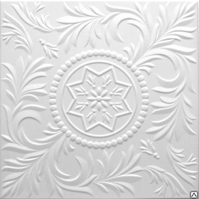 Фото №0 Плитка потолочная белая Kindecor
