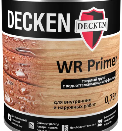 Фото №0 Твердый грунт с водоотталкивающим эффектом Decken WR Primer 0,75л