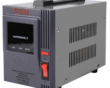 фото Стабилизатор напряжения АСН-500/1-Ц 1ф 0.5кВт IP20 релейный Ресанта 63/6/1