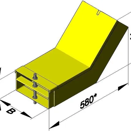 Фото №0 Короб угловой КУВ-0,15/0,4-45-ОЦ
в