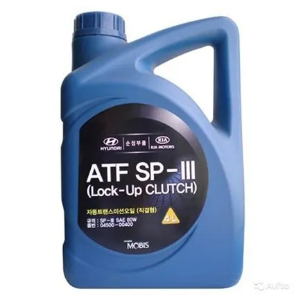 Фото №0 Hyundai ATF SP-III 4л (04500-00400) масло трансмиссионное