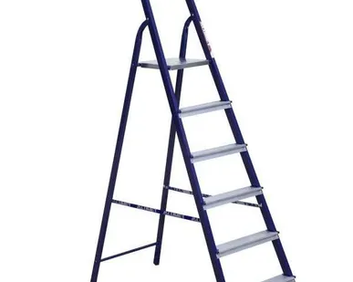фото Стремянка, 6 ступеней, стальная Алюмет