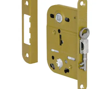 фото Замок Шлосс 2041 в комплекте с ответной планкой 0068 оливка 03035