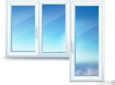 фото Окно двухстворчатое Schuco CT 70 с балконной дверью