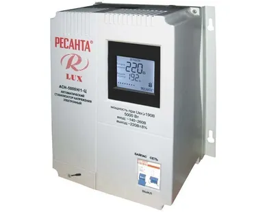 фото Стабилизатор АСН- 5000 Н/1-Ц Ресанта Lux