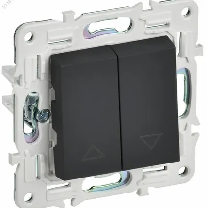 Фото №0 SKANDY Выключатель жалюзи 10А SK-V12G графит IEK