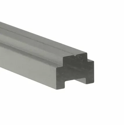 Фото №0 Профиль ползуна алюминиевый Т-образный 13 мм, анод, серебро матовое, 1 м Woodwork