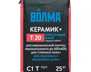 фото Клей для плитки Волма Керамик-плюс, 25 кг
