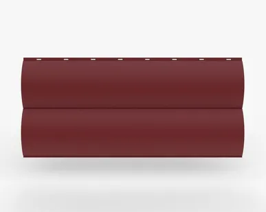 фото Сайдинг Металлический сайдинг «Бревно» 0.47-0.50 мм RAL 3003, Рубин