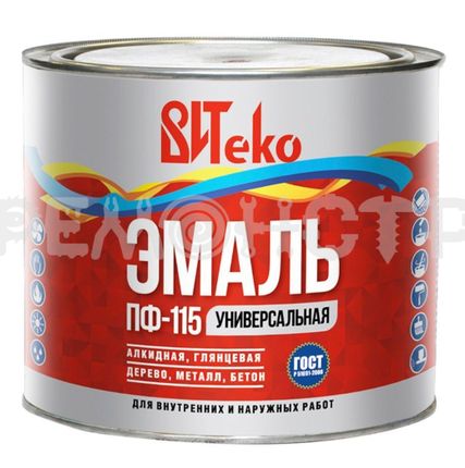 Фото №0 Эмаль ПФ-115  1,8кг желтая ВИТЕКО (6/300) П