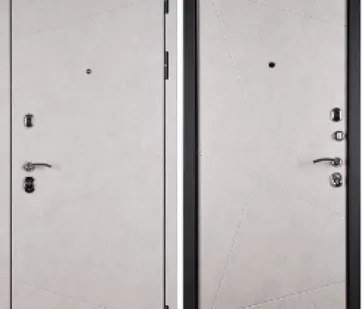 фото Сейф-дверь sidoorov «s100 3к бетон» цвет паутинка белый снег софт