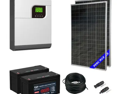 фото Солнечная электростанция 2,8 кВт*ч в сутки ECO GEL PWM+ 2024 МОНО с крепежом