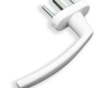 фото Ручка для пластиковых окон Плутон (Виктория) белая 8-ми позиционная