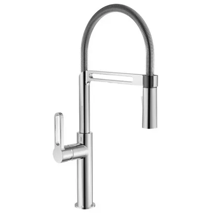 Фото №0 смеситель для кухни GOLDEN FOX Kitchen pro гибкий излив латунь хром