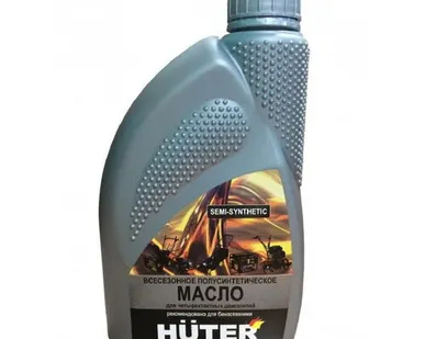 фото Масло моторное 5W-30 синтетическое для четырёхтактных двигателей, для техники Huter, 1л.