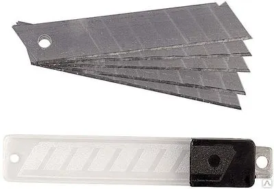 Фото №0 Лезвия STAYER "PROFI" сегментированные, 18 мм, 10 шт, в боксе