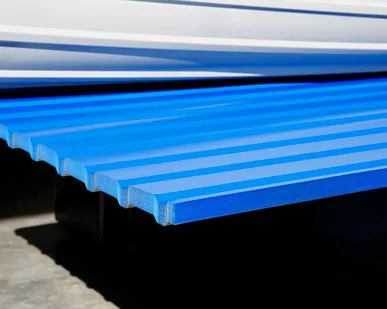 фото Профлист С-10 / синий / 0.45 мм - RAL 5005 / Сигнальный синий - Глянцевая - с ЛКП - Первый - С-10 - Стандартные - Розница