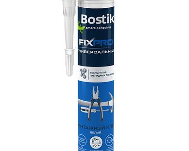 фото Клей монтажный универсальный гибридный Bostik FIXPRO белый 290мл