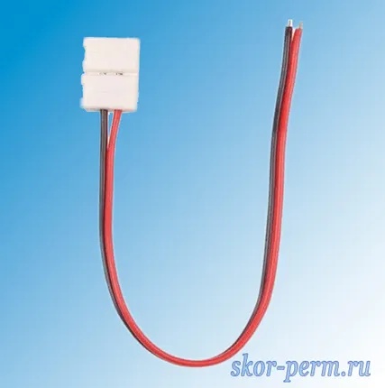 Фото №1 Коннектор LED-ленты 8 мм, 2 pin 3528 двухсторонний