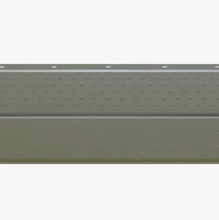 Фото №0 Сайдинг Потолочно-фасадная панель «Софит» перфорированный Premium, 0.47-0.5 мм RAL 7047, Телегрей 4